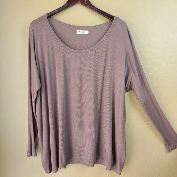 Michael Lauren Oversized Drop Shoulder Knit Top - Picture 5 of 11